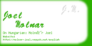 joel molnar business card